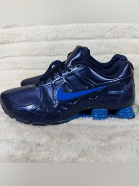 Nike Shox Turbo 11 Mens size us 14 navy and bright Blue  Athletic Running Shoes